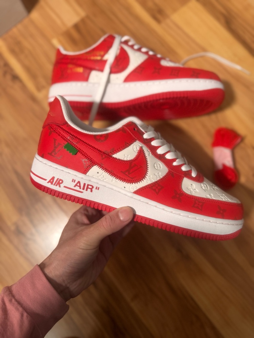 Louis Vuitton Nike Air Force 1 Low used size 10.